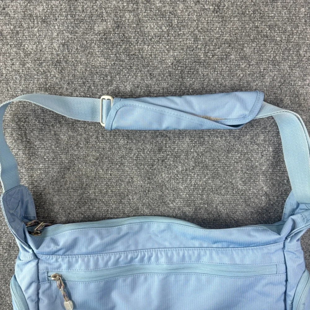 eBags Crossbody Messenger Bag Unisex Large Nylon Light Blue Tech Bag Gorpcore
